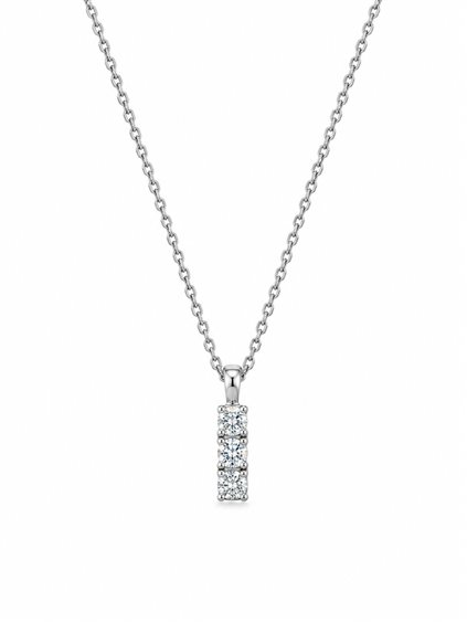 Necklace Idee Preziose dal 1987 Woman in White Gold Diamante 0.17 Ct IP.CK18B/49D - IP.CK18B/49D